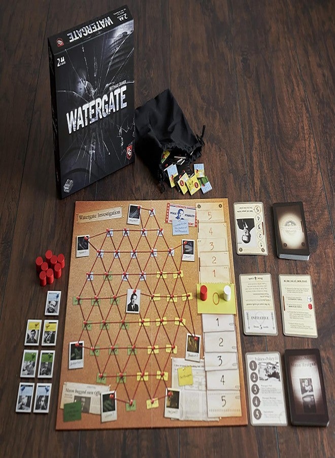 Capstone Games: Watergate, Strategy Board Game, History of Watergate Included, 2-Player Game of The Year 2019, Ages 12 and Up, 30-60 Minute Playtime - Image 2